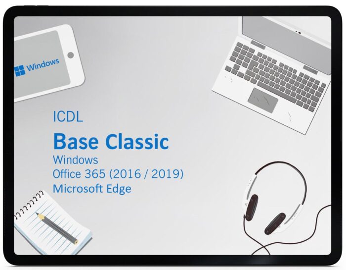ICDL Base Classic – 4 Module Jahreslizenz (Online-Kurs)